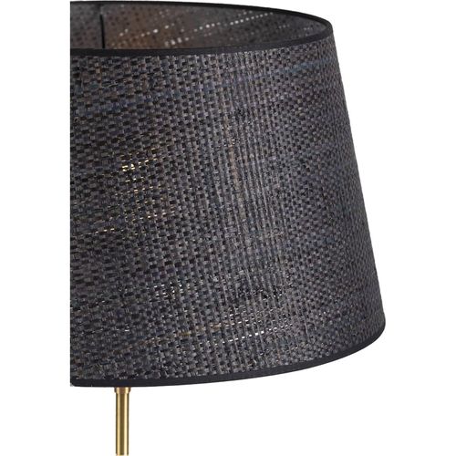 Abat-jour En Fibre Naturelle Noir Style Contemporain Raffiné