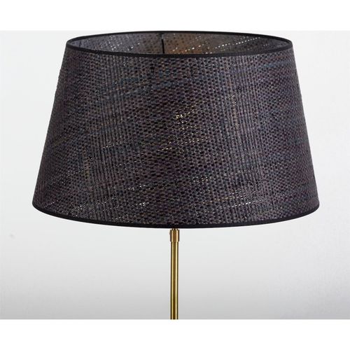 Abat-jour En Fibre Naturelle Noir Style Contemporain Raffiné