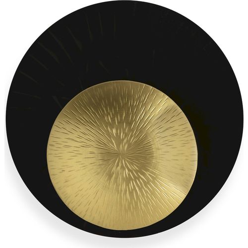 Applique Murale Métal Noir Doré Design Chic Lumière Chaleureuse