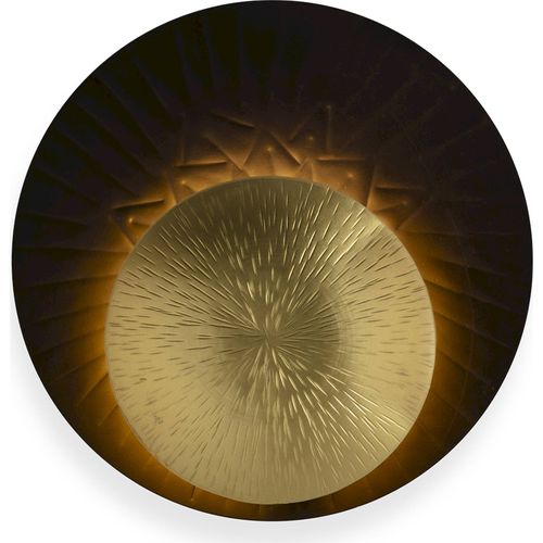 Applique Murale Métal Noir Doré Design Chic Lumière Chaleureuse