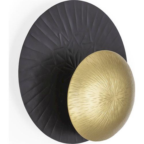 Applique Murale Métal Noir Doré Design Chic Lumière Chaleureuse