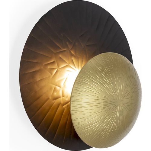 Applique Murale Métal Noir Doré Design Chic Lumière Chaleureuse