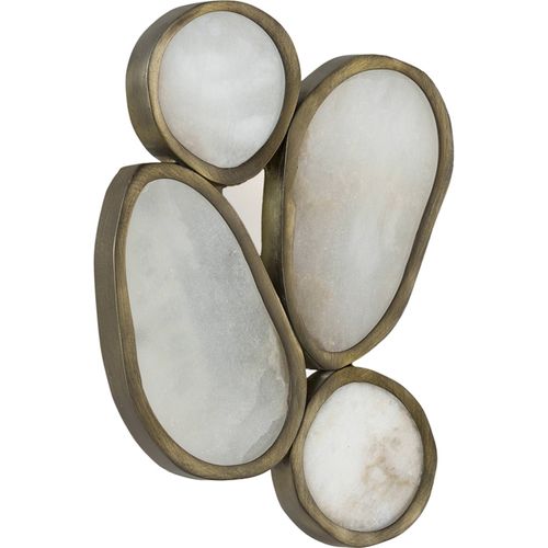 Applique Murale Albâtre Et Laiton Vieilli Élégance Intemporelle