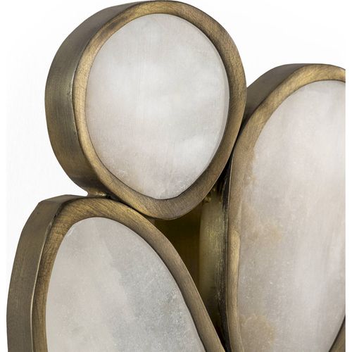 Applique Murale Albâtre Et Laiton Vieilli Élégance Intemporelle