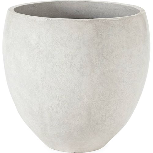 Cache Pot Blanc Terrazzo En Fibres Ciment Design Contemporain