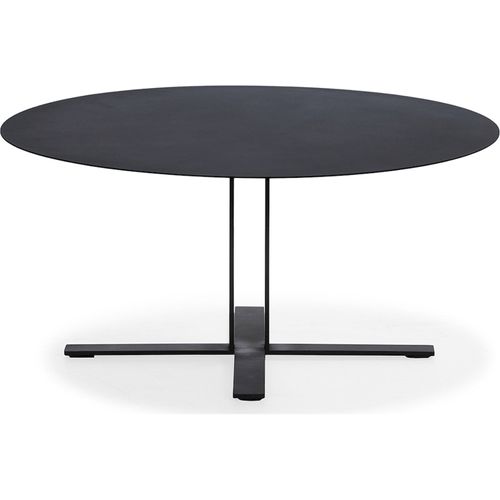 Table à Café Design Métal Noir Finition Peinture Élégante