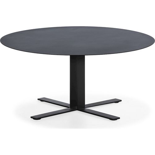 Table à Café Design Métal Noir Finition Peinture Élégante