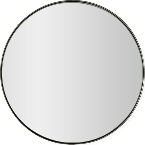 Miroir Rond Mural Métal Nickel Vieilli Style Industriel Élégant