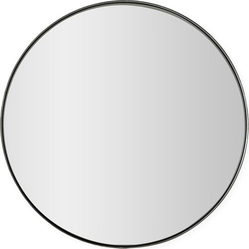 Miroir Mural Métal Finition Nickel Vieilli Style Industriel Chic