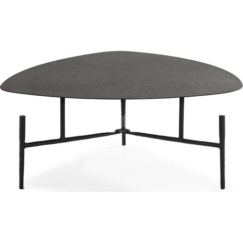 Table à Café Métal Noir Finition Mate Style Industriel Chic