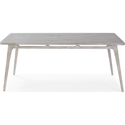 Table De Salle à Manger Bois De Cèdre Gris Voilé Élégance Intemporelle
