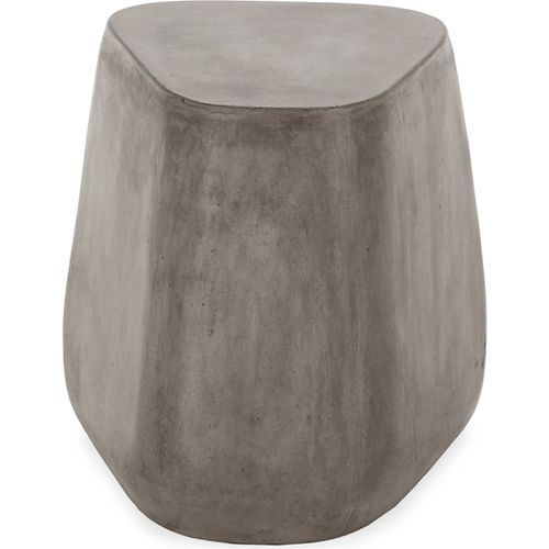 Table D'appoint En Ciment Gris Anthracite Effet Pierre Moderne