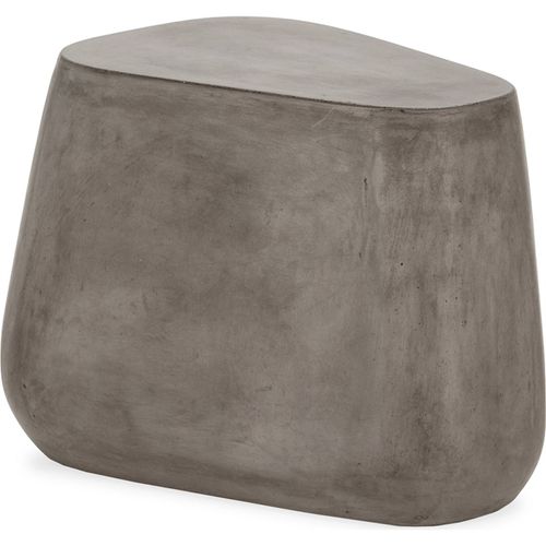 Table D'appoint En Ciment Gris Anthracite Effet Pierre Moderne