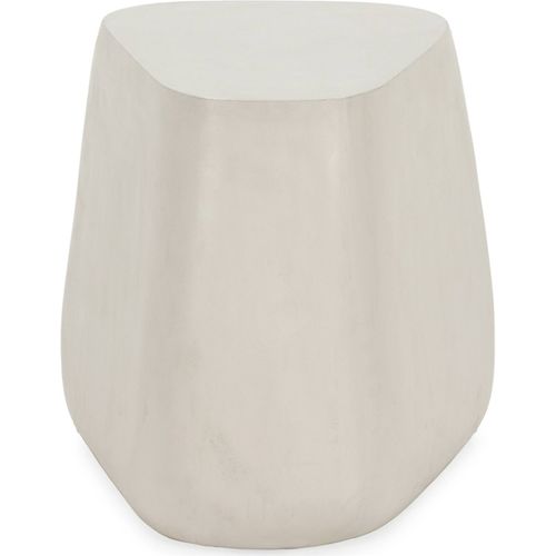Table D'appoint Blanc En Ciment Design Contemporain