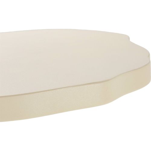 Table Haute Taupe Effet Pierre Élégance Moderne Salle à Manger