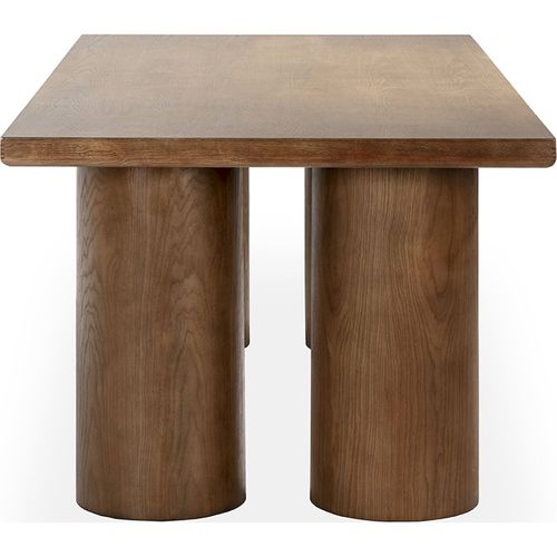 Table Salle à Manger Noyer Chêne Design Contemporain Élégant