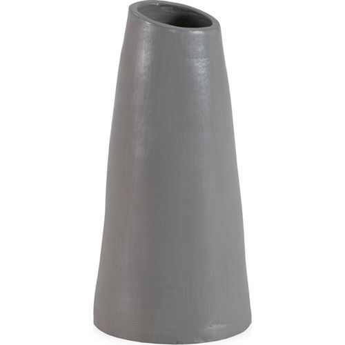 Vase Gris En Terre Cuite Design Contemporain Pour Intérieur Élégant