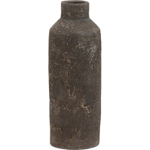 Vase En Terre Cuite Noir Vieilli Style Artisanal Élégant