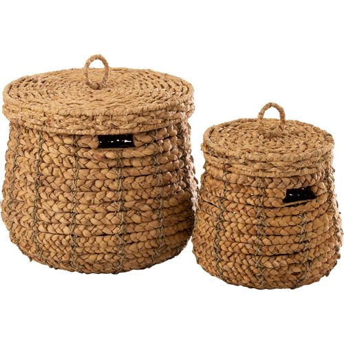 Panier Rangement Naturel En Jacinthe D Eau Tressée à La Main