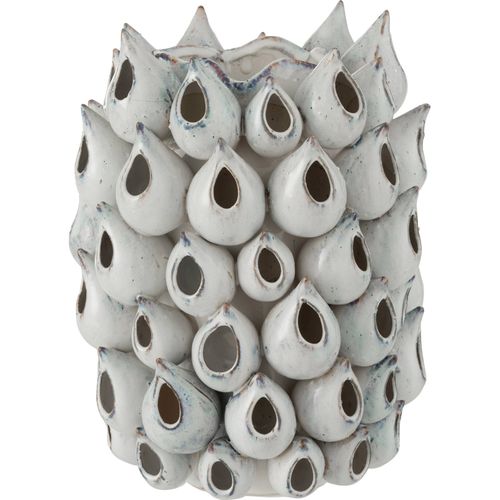 Vase Anémone Bleu En Céramique Inspiration Marine Élégante