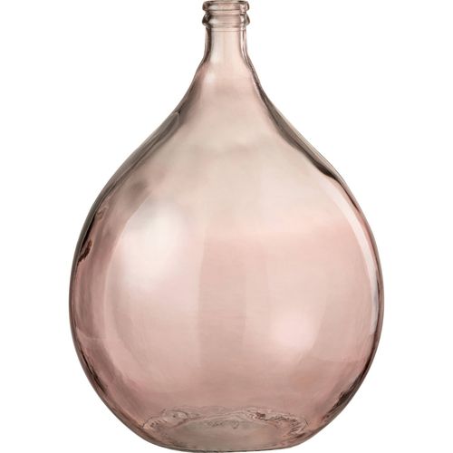 Vase En Verre Rose Saumon Élégant Pour Une Décoration Raffinée