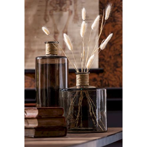 Vase Safari En Verre Marron Clair Style Ethnique Élégant