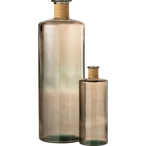 Vase Safari En Verre Marron Clair Style Ethnique Élégant