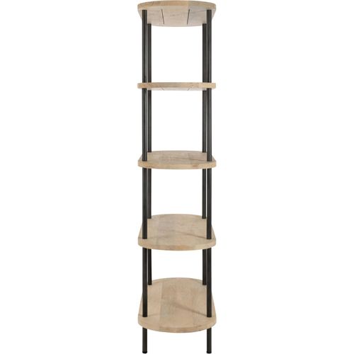 Étagère Bois Manguier Et Métal Naturel Style Industriel Élégant