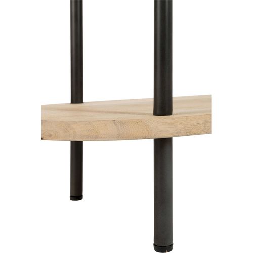 Étagère Bois Manguier Et Métal Naturel Style Industriel Élégant