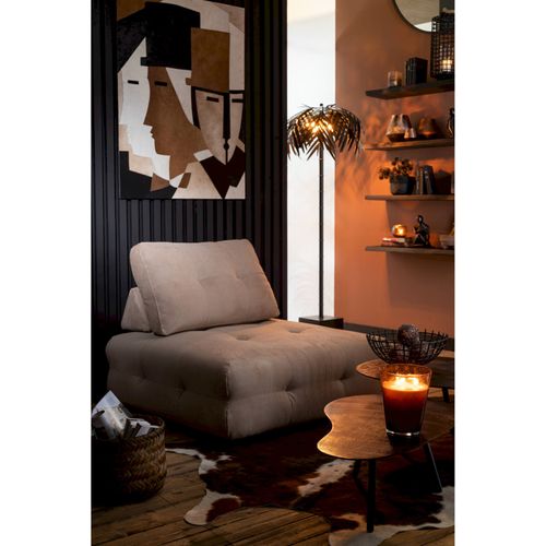 Table Basse Goutte Métal Noir Design Contemporain Pour Salon