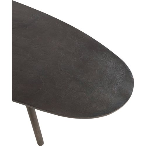 Table Basse Goutte Métal Noir Élégance Moderne Salon