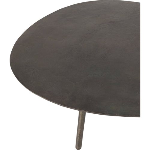 Table Basse Goutte Métal Noir Élégance Moderne Salon