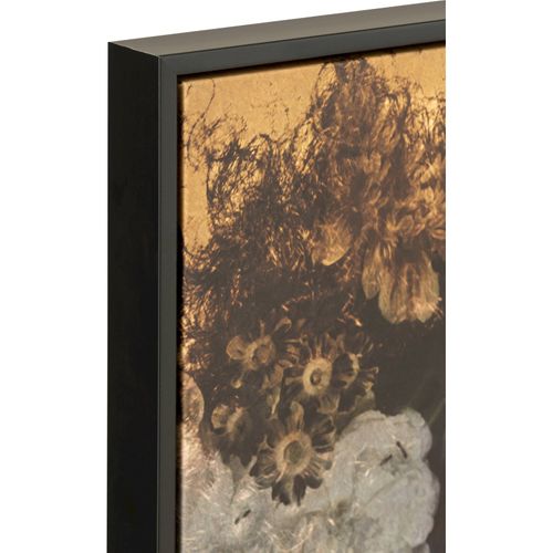 Tableau Femme Fleur Multicolore Sur Toile Bois Déco Murale - 83 X 4.5 Cm