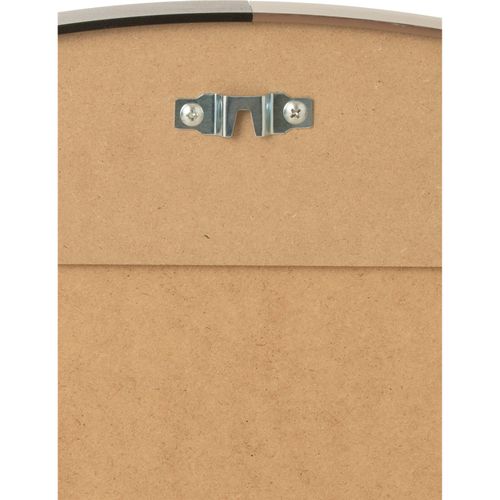 Miroir Rond Élégant Métal Et Bois Noir Design Contemporain