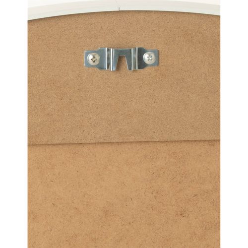 Miroir Rond Mural Blanc Design En Verre Et Métal Élégant