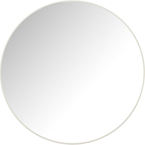 Miroir Rond Mural Blanc Design En Verre Et Métal Élégant