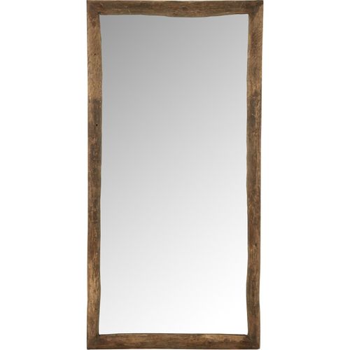 Miroir Mural Rectangulaire En Bois Marron Style Authentique