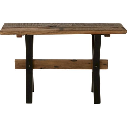 Console Bois Marron Vieilli Charme Authentique Pour Entrée Élégante