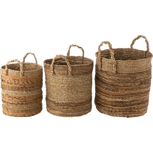 Panier En Raphia Naturel Pour Rangement Élégant Et Authentique