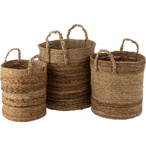 Panier En Raphia Naturel Pour Rangement Élégant Et Authentique