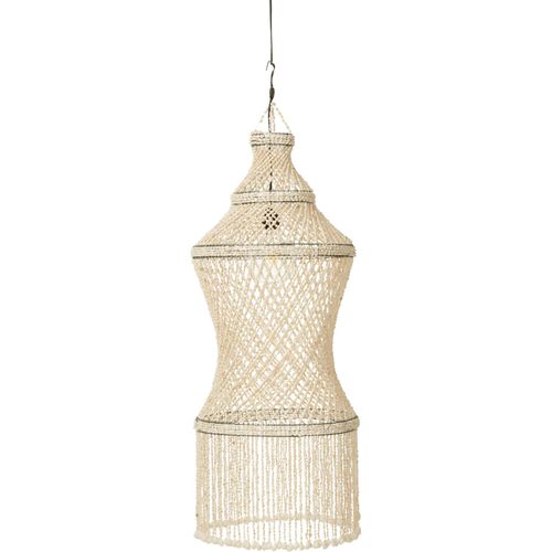 Abat-jour Suspension Naturel En Coquillages Style Bord De Mer