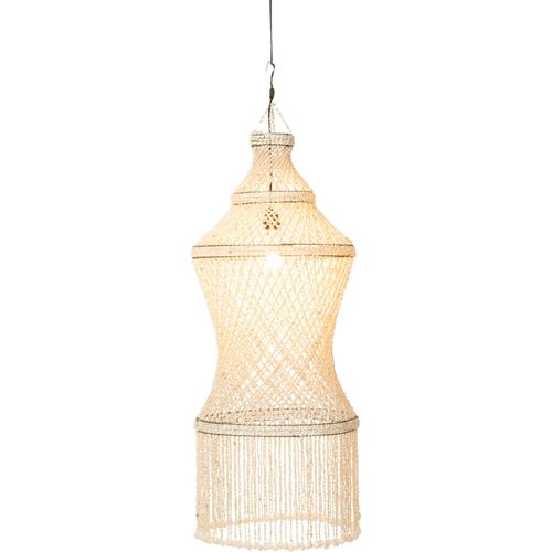Abat-jour Suspension Naturel En Coquillages Style Bord De Mer