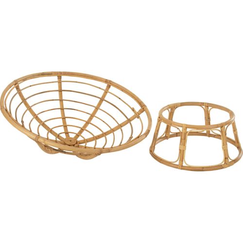 Fauteuil Rotin Naturel Avec Coussin Douillet Assise Ronde