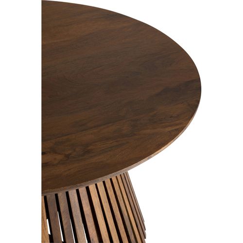 Table Basse En Bois Marron Style Contemporain Sculptural