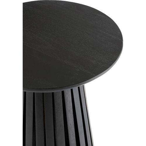 Table D'appoint Bois Noir Design Contemporain Pour Salon Élégant