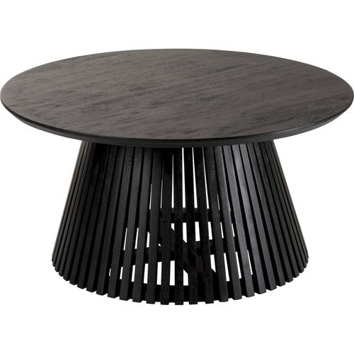 Table Basse En Bois Noir Élégance Contemporaine Salon