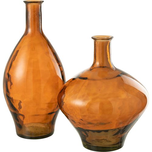 Vase Haut En Verre Marron Élégant Pour Décoration Intérieure