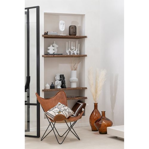 Vase Haut En Verre Marron Élégant Pour Décoration Intérieure