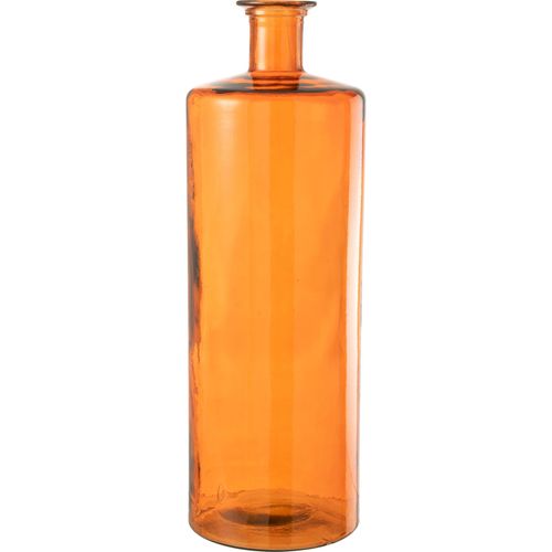 Vase Décoratif En Verre Orange Rouge Éclat Pour Intérieur Moderne