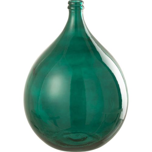 Vase Décoratif En Verre Vert Style Lisbonne Pour Intérieur Élégant